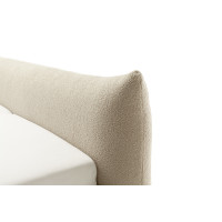 Polsterbett Fortello mit Stauraumfunktion 160x200 Stoff Marieta cappuccino