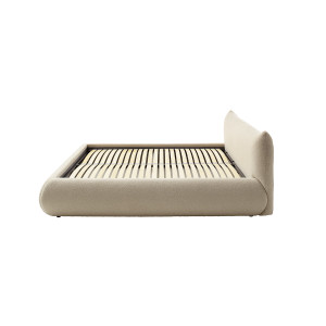 Polsterbett Fortello mit Stauraumfunktion 180x200 Stoff Marieta cappuccino