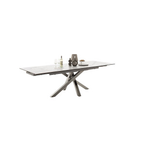 ALMIROS Esstisch Auszugtisch 180 (260) cm creme