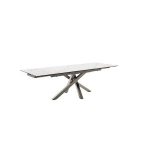 ALMIROS Esstisch Auszugtisch 180 (260) cm creme