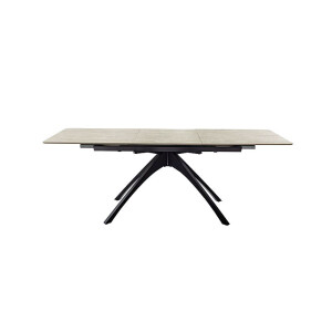 CERRITO  Esstisch Auszugtisch 160 (220) cm Natursteinoptik beige