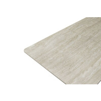 CERRITO  Esstisch Auszugtisch 160 (220) cm Natursteinoptik beige