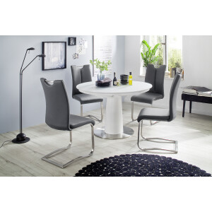 WARIS Esstisch Säulentisch Tisch 120 (160) cm