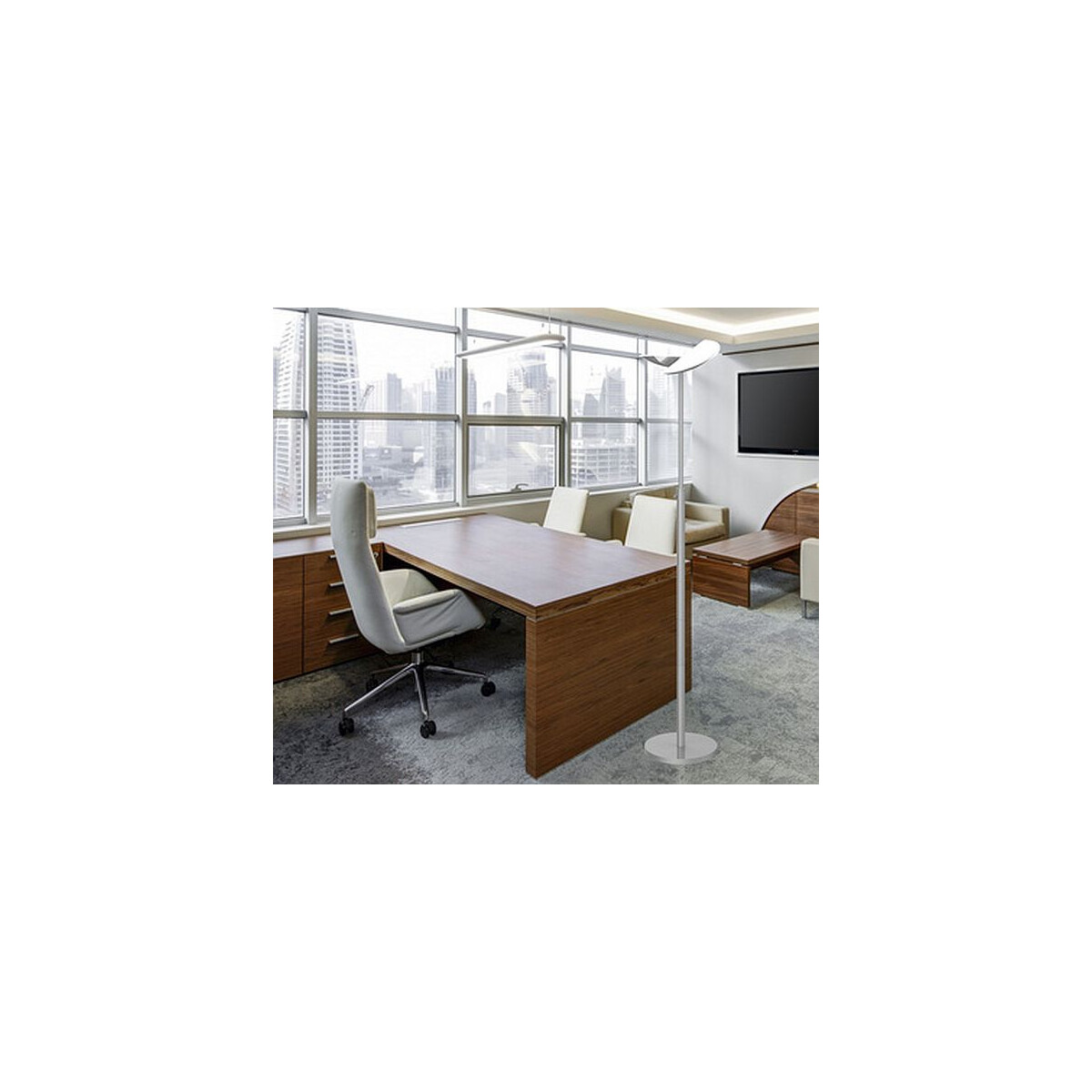UNiLUX LED-Stehleuchte ZELUX, silber