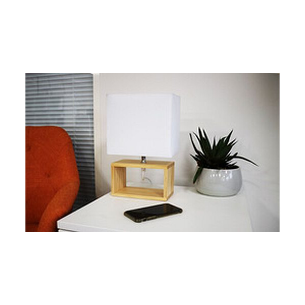 UNiLUX LED-Tischleuchte DEKO, weiß / Holz