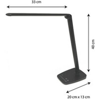 UNiLUX LED-Tischleuchte TWISTLED, schwarz