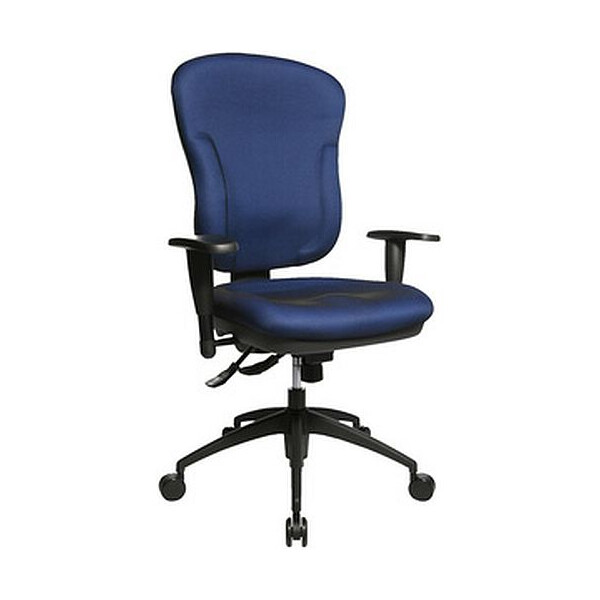 Topstar Bürodrehstuhl Wellpoint 30 SY blau ohne Armlehnen-Teppichbodenrollen