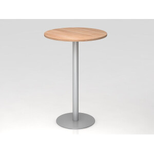 Bistro Tisch Stehtisch Besprechungstisch 08 silber 80 cm Durchmesser