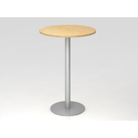 Bistro Tisch Stehtisch Besprechungstisch 08 silber 80 cm Durchmesser