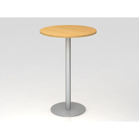 Bistro Tisch Stehtisch Besprechungstisch 08 silber 80 cm Durchmesser