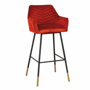 Design Barhocker Tresenhocker Sera V Gestell schwarz