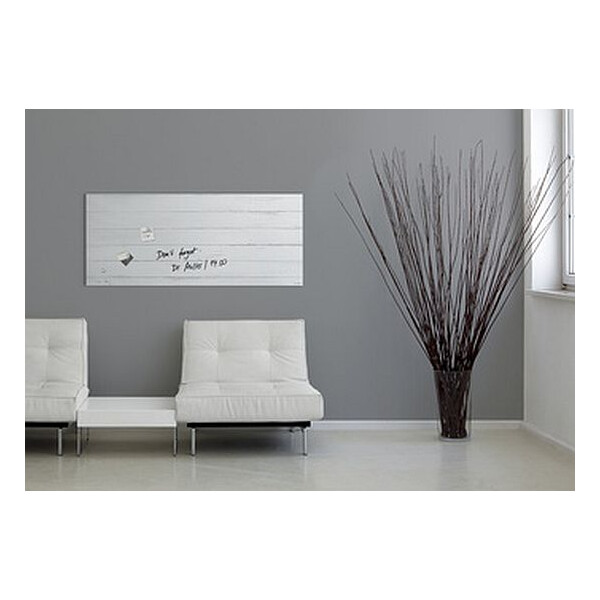 sigel Glas-Magnettafel artverum Design White Wood