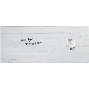 sigel Glas-Magnettafel artverum Design White Wood