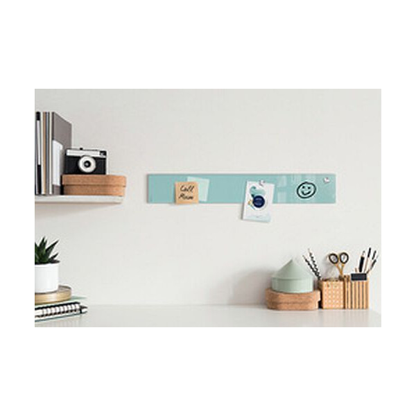sigel Glas-Magnettafel artverum aquamarin, (B)120 mm