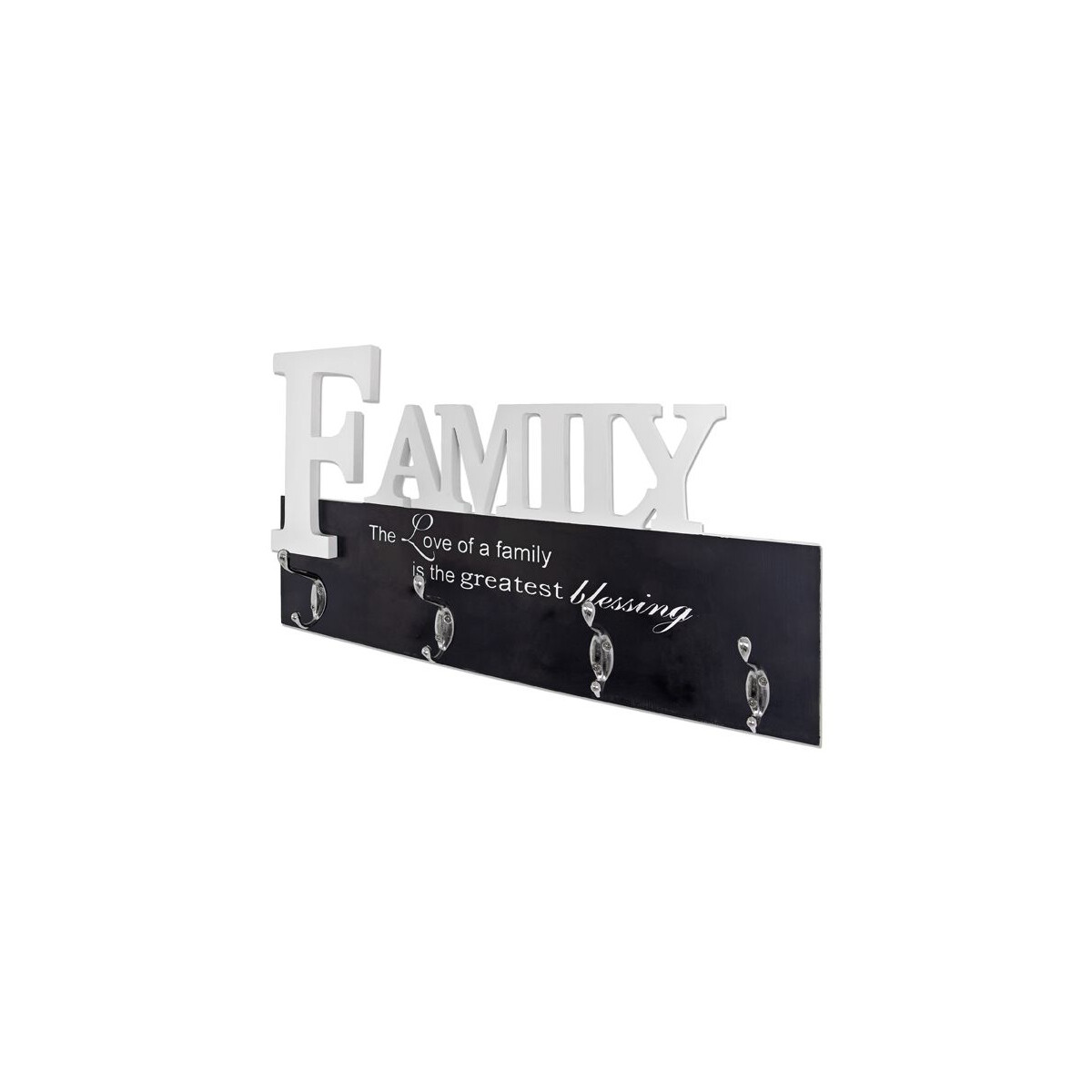 Garderobenleiste Wandgarderobe Ablage 5 Haken Metall anthraz