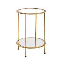 Beistelltisch Glas Faro 1 gold
