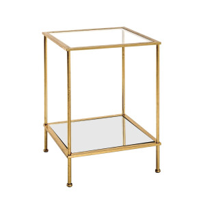 Beistelltisch Glas Faro 2 gold