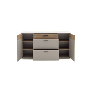 VALDIVIA Sideboard  T01 Basalt & Eiche Evoke