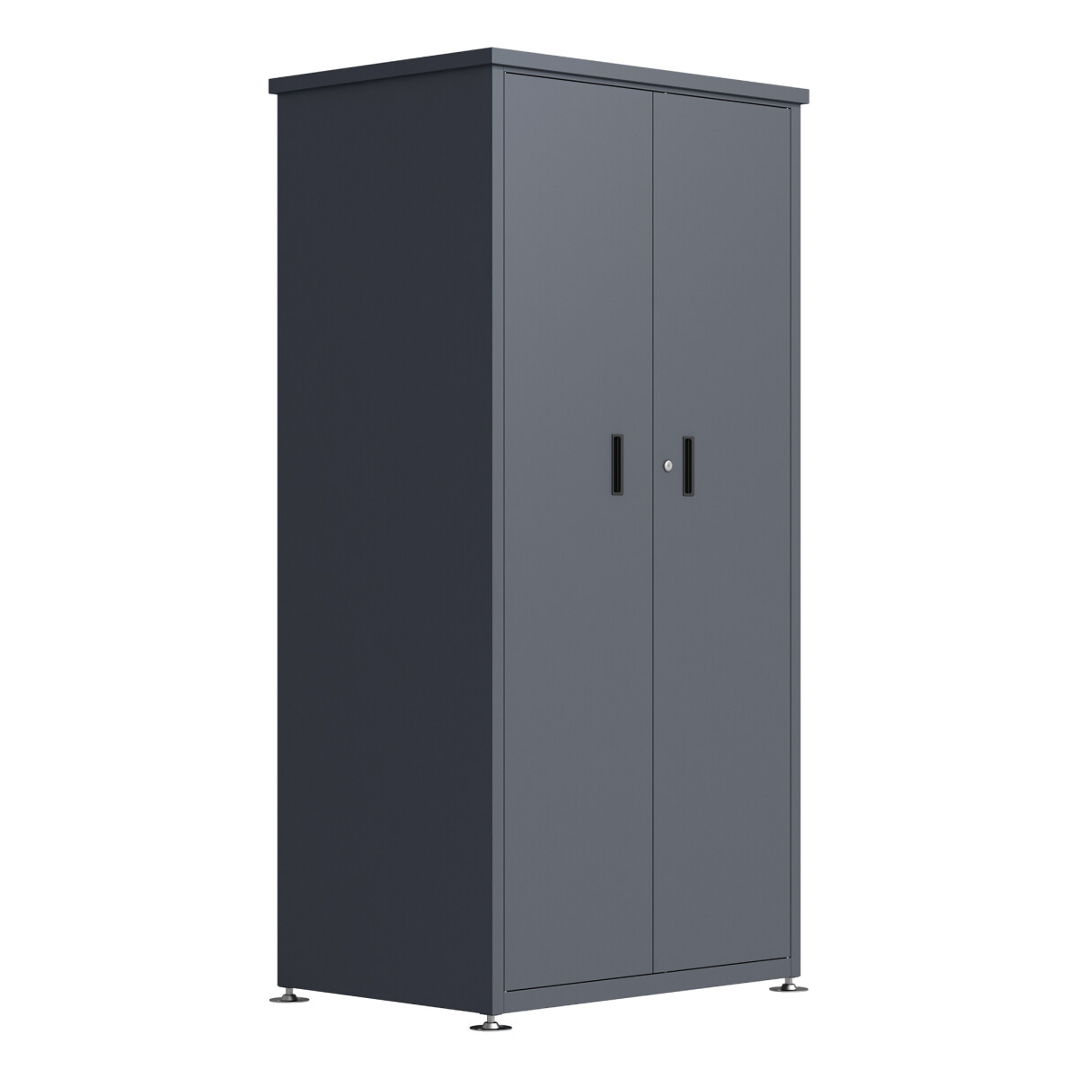 Gartenschrank 90x65x187cm, Stahl anthrazit