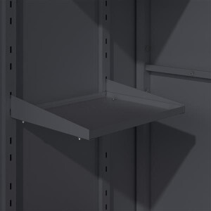 Gartenschrank 90x65x187cm, Stahl anthrazit