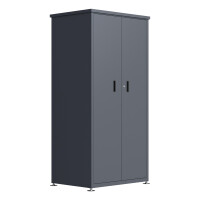 Gartenschrank 90x65x187cm, Stahl anthrazit