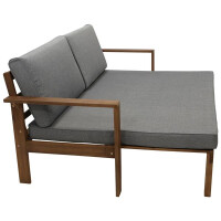 Liegesofa, Gartenliege, Gartensofa ausziehbar, Akazie