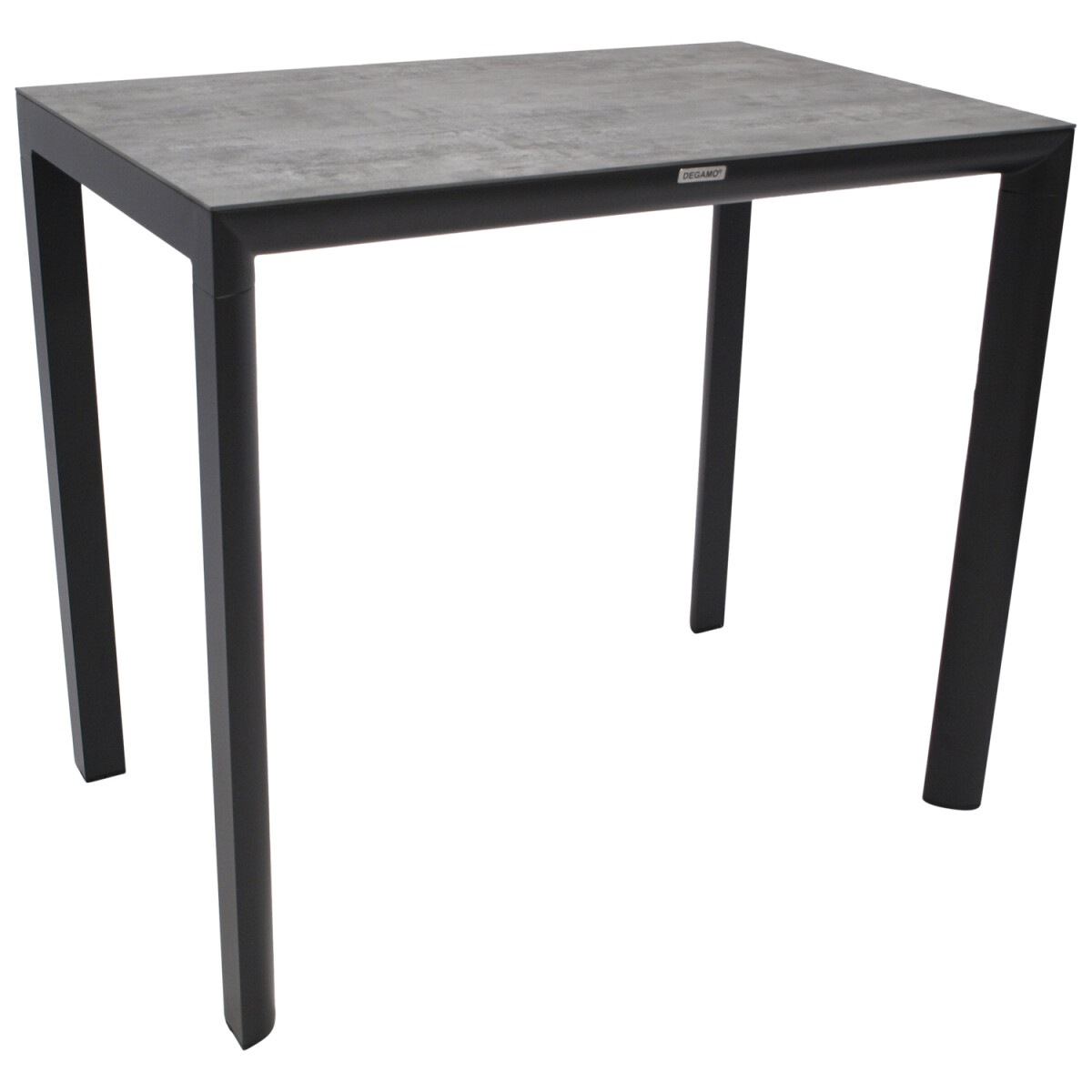Bartisch 110x70cm, Aluminium anthrazit, Tischplatte aus ECP