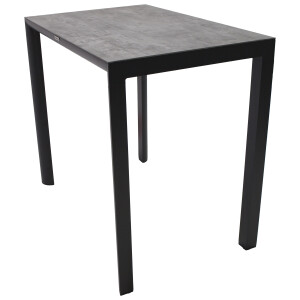 Bartisch 110x70cm, Aluminium anthrazit, Tischplatte aus ECP