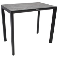 Bartisch 110x70cm, Aluminium anthrazit, Tischplatte aus ECP