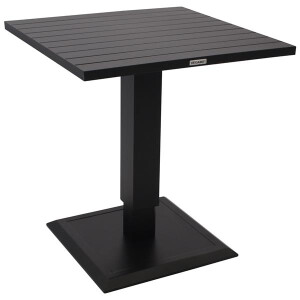 Bistrotisch / Stehtisch 75x75cm höhenverstellbar, Aluminium anthrazit