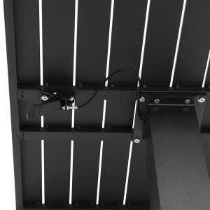 Bistrotisch / Stehtisch 75x75cm höhenverstellbar, Aluminium anthrazit
