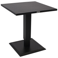Bistrotisch / Stehtisch 75x75cm höhenverstellbar, Aluminium anthrazit