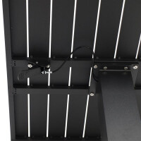 Bistrotisch / Stehtisch 75x75cm höhenverstellbar, Aluminium anthrazit