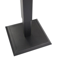 Bistrotisch / Stehtisch 75x75cm höhenverstellbar, Aluminium anthrazit