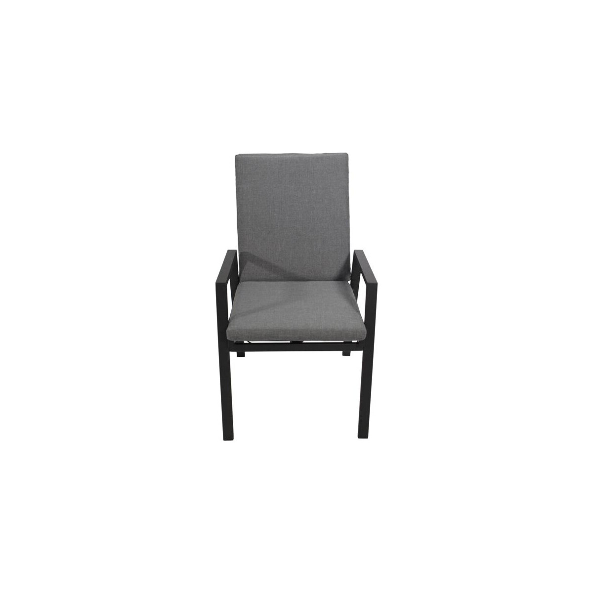 Gartensessel Sessel Hochlehner, Aluminium anthrazit, mit Pol