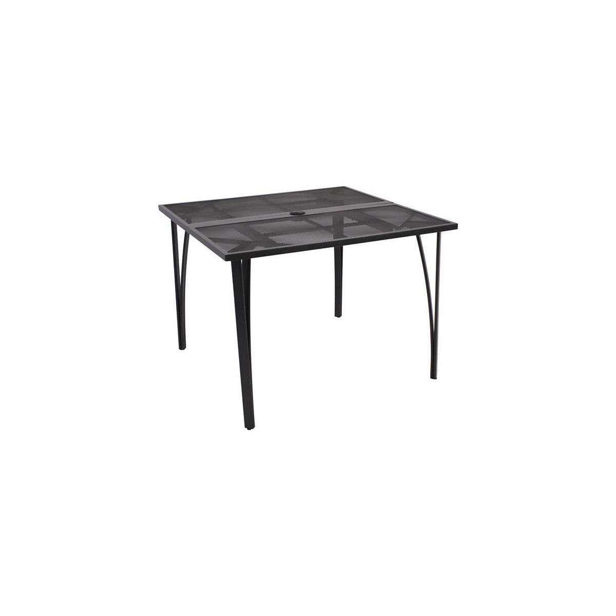 Gartentisch 100x100cm, Streckmetall anthrazit