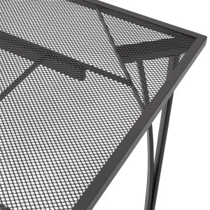 Gartentisch 120x120cm, Streckmetall anthrazit