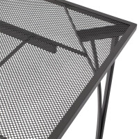 Gartentisch 120x120cm, Streckmetall anthrazit
