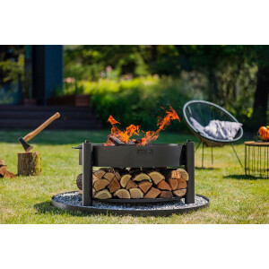 Multifunktionale Feuerschale 60cm MONTANA X mit Grillrost 50 cm