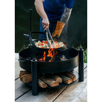 Multifunktionale Feuerschale 60cm MONTANA X mit Grillrost 50 cm