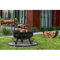 Multifunktionale Feuerschale 60cm BANDITO mit Grillrost 50 cm