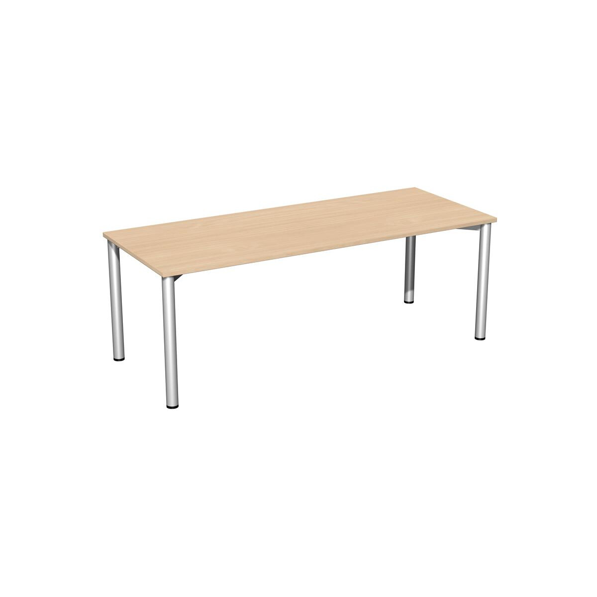 Konferenztisch Rundfuß feste Höhe, 2000x800x720, 