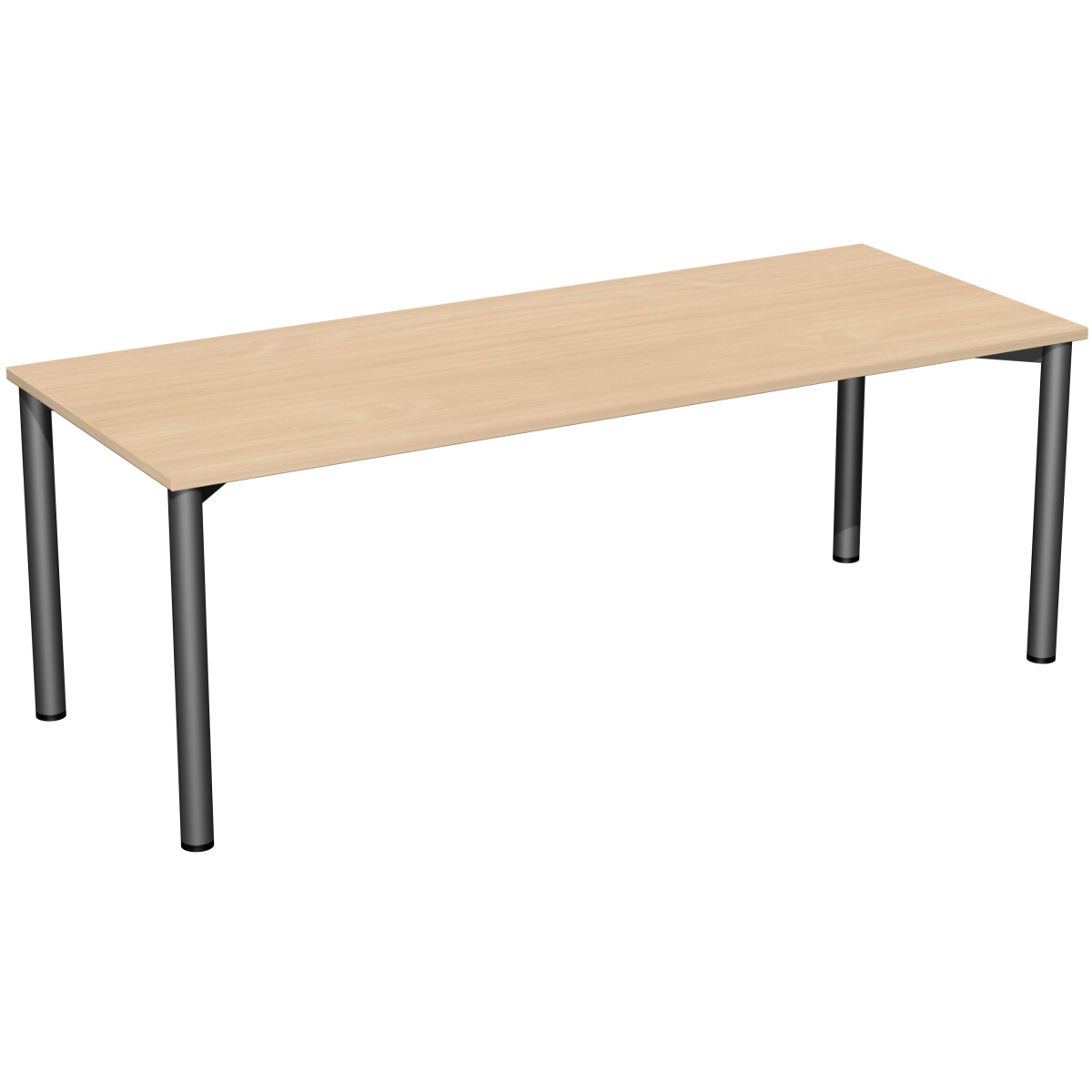 Konferenztisch Rundfuß feste Höhe, 2000x800x720, 