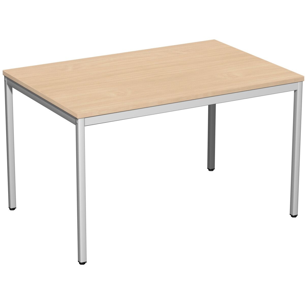 Konferenztisch Viereckfuß, feste Höhe, 1200x800x7