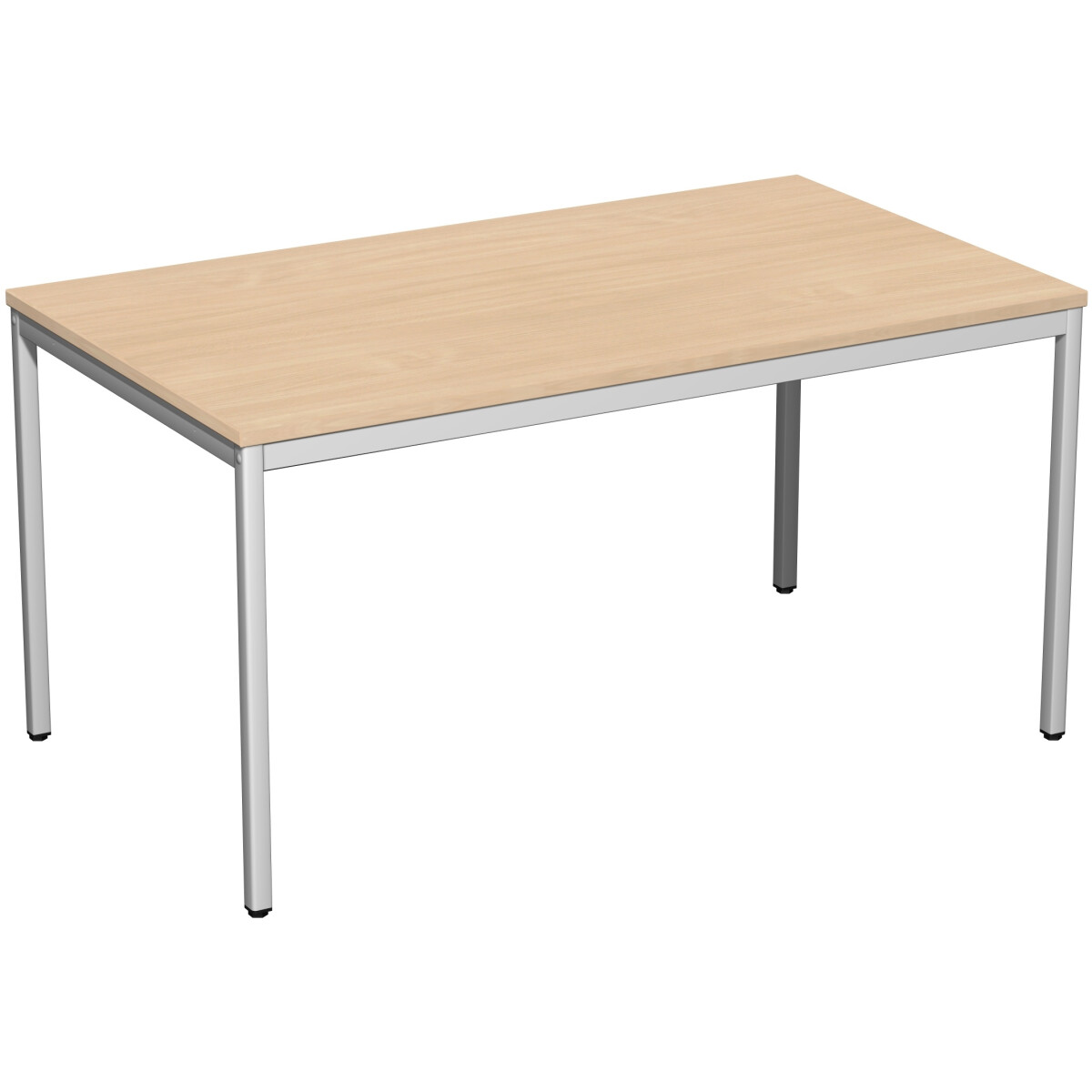 Konferenztisch Viereckfuß, feste Höhe, 1400x800x7