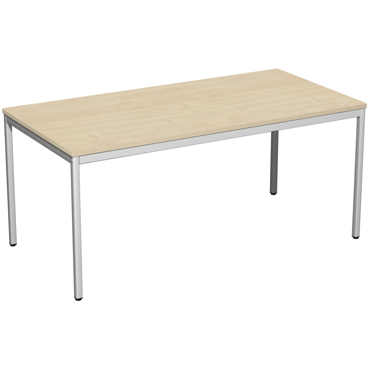 Konferenztisch Viereckfuß, feste Höhe, 1600x800x7