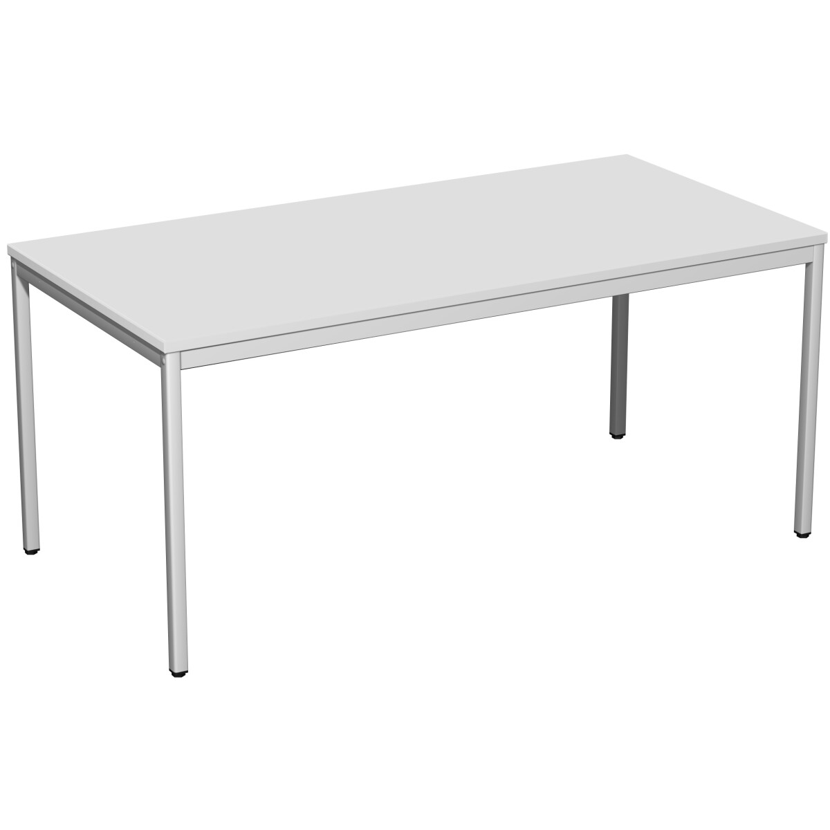 Konferenztisch Viereckfuß, feste Höhe, 1600x800x7
