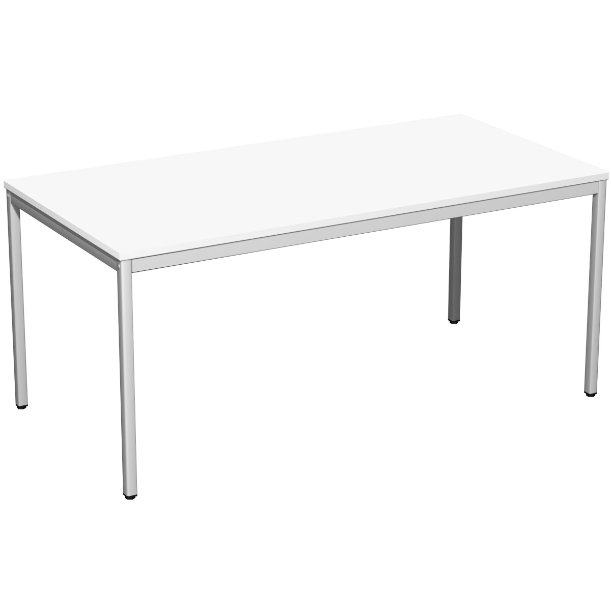 Konferenztisch Viereckfuß, feste Höhe, 1600x800x7