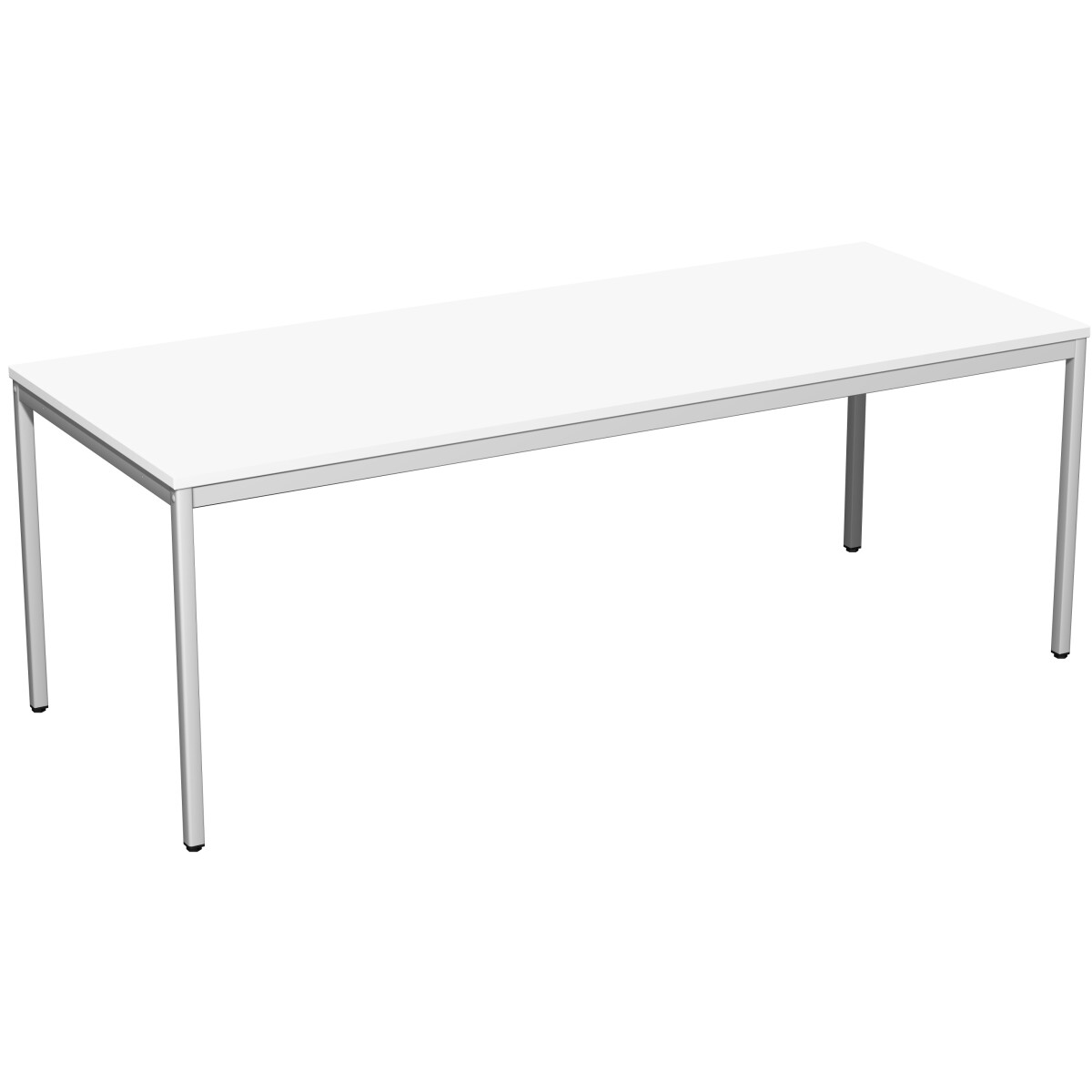 Konferenztisch Viereckfuß, feste Höhe, 2000x800x7