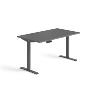 Schnellmontage Elektro-Hubtisch höhenverstellbar, 1400x800x740-1175, Onyx/Anthrazit